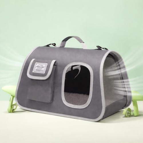 Image of Cat Backpack Carrier Expandable Pet Carrier Backpack for Small Medium Cats Fit Up to 18 Lbs, Foldable Puppy Backpack Carrier for Travel, Hiking (New Dark, 20Lx27Hx38W)