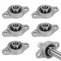 6 Stücke Kfl08 Stehlager 8mm Flanschlager,Selbstausrichtend Stehlager Rhombische Flanschlager,Lagerbock Mit Kugellager,Gehäuselager,Für Rotierenden Maschinen,Filmverarbeitern,Druckmaschinen Usw