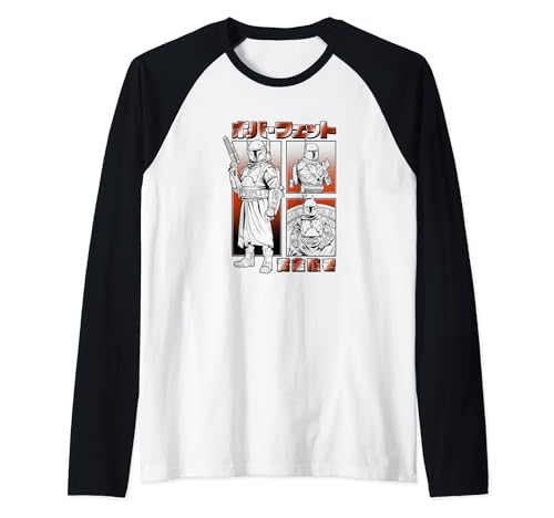 T-shirt Star Wars Boba Fett raglan idéal pour vos soirées streaming et conventions geek