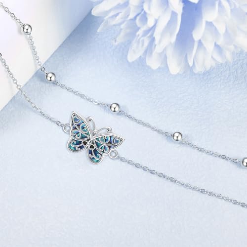 Image of YAFEINI Nudo de Bruja Plata 925 Original Witches Knot Anklet Sterling Silver Witch Foot Jewelry Witchy Gifts for Women