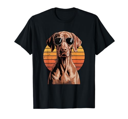 Cool Retro Vizsla Dog Mom Dad Vintage Pet Lovers T-Shirt