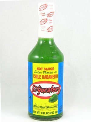 El Yucateco Green Chile Habanero Sauce, 4 oz. (pack of 12)