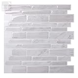 📏[ÁREA DE COBERTURA] El paquete contiene 10 láminas de 22.6 cm x 23.5 cm azulejos. Cubiertas 0.53 sqm (5.72 sqft).