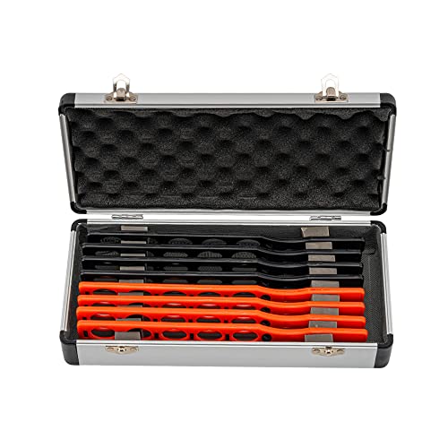 AISITESY Optical Retinoscopy Rack Lens Set 8 Bars 40 Lenses Plastic Bar Aluminium Case
