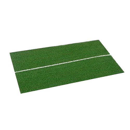 Parliky Practice Mat Portable Swing Mat and Driving Pad White Line Green for Golf Training