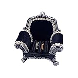 Soporte de exhibición de anillos de boda - Pequeño soporte de resina negra, estuche de almacenamiento en miniatura, accesorio elegante de compromiso o propuesta | Regalo de novia o decoración del