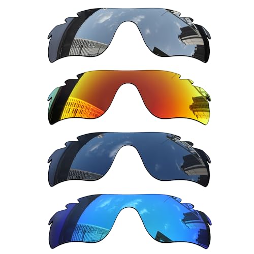 Image of Acefrog 4 Pieces Polarized Replacement Lenses for Oakley RadarLock Path Vented Sunglasses, Perfectly Fit, Shatterproof, Anti-scratch, Value Pack