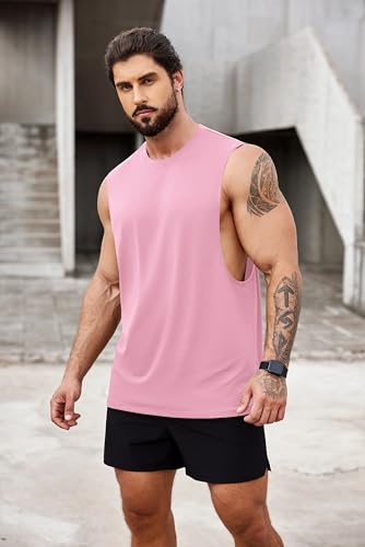 Image of COOFANDY Men Workout Tank Top 2 Pack Gym Bodybuilding Sleeveless Muscle T Shirts