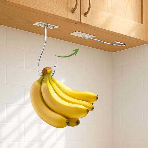 2er-Set Platzsparende Klar Transparente Faltbare Bananenhaken mit...
