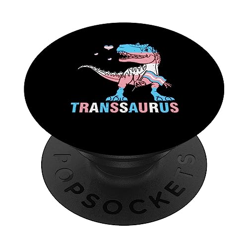 Trans Dinosaurs Transexual Dino LGBT Pride Transgénero PopSockets PopGrip Intercambiable