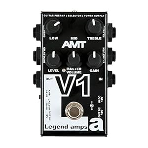 AMT V1-1 kanaal JFET gitaarvoorversterker met cab.sim (VOX emulate)