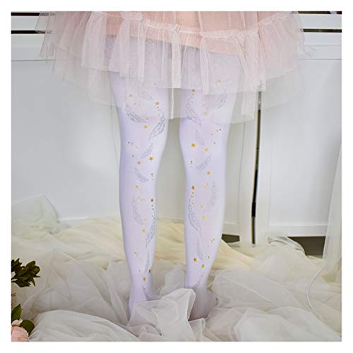 Chaussette de Soie Motif Feuille Bronze Sweetcollants Noir Blanc Bas de Qualité