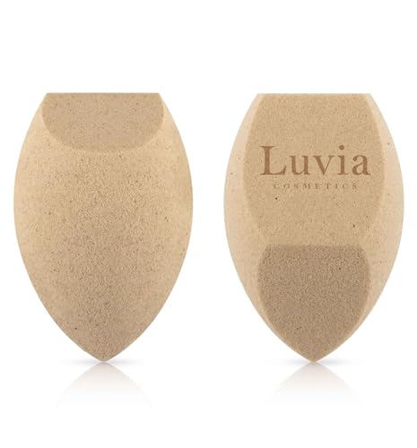 Makeup Sponge Set including Precious Tea - Luvia Cosmetics - Makeup Blender Diamond Shape, beige, 1 count (Pack of 2) - Image 3