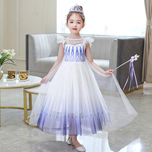 Girls Elsa Dress up Dress Kids Princess Party Dress2