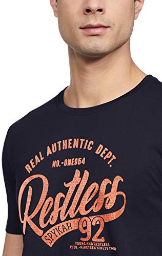 Image of Spykar Men's Cotton Slim Fit T-Shirt