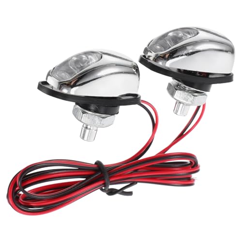 PRETYZOOM 2 Pièces Gicleur De Lave-glace Avec Lampe Éclairage Essuie-glace Pour Voiture Buses De Lave-glace