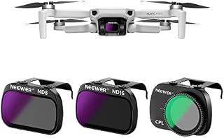 NEEWER 3-Pack ND Filter Set Multi-Coated HD Optical Glass ND8+ND16+CPL Filter Compatible with DJI Mavic Mini Mini 2 Mini SE