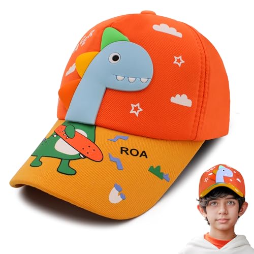 Image of VRITRAZ Unisex Kids Baseball Cap | Soft Cotton Adjustable Sun Hat for Boys & Girls | Casual Outdoor Summer Wear (4-12 Year)