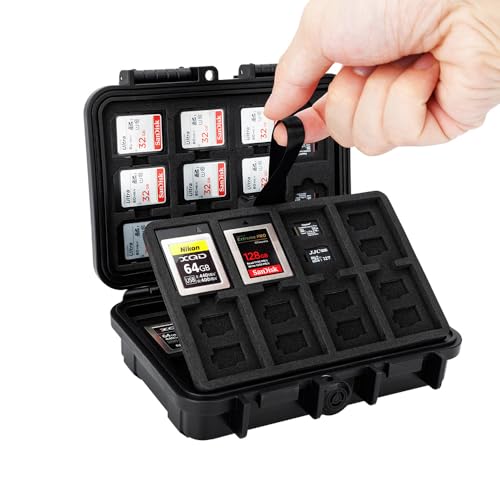 Funda para tarjetas de memoria a prueba de golpes ideal para viajes de fotografía