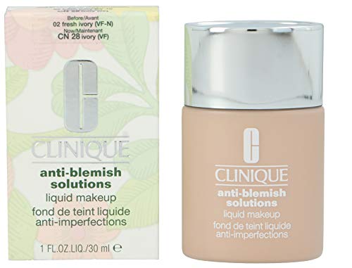 Clinique Anti-Blemish Solutions Liquid Makeup Cn 28, 02 Fresh Ivory, 1 Fl Oz #TOP2