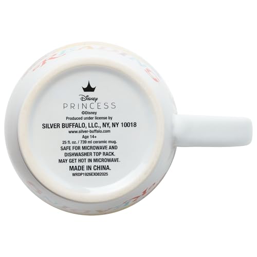 Silver Buffalo Disney Beauty and the Beast Featuring Princess Belle I Would Rather Be Reading Jumbo Ceramic Mug, 25 Ounces