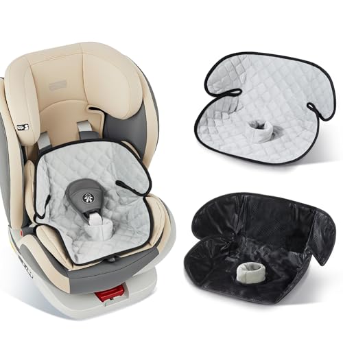 Image of 2 Pack Car Potty Training Seat Protector, Waterproof Toddler Car Seat Potty Training Cover, Piddle Pads & Liners for Baby Stroller, Booster & Travel,Non-Slip Pee Protector for Carseat (Grey)