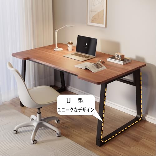 PQNLXLN 北欧 U型 デスク パソコンデスク 幅80cm 幅100cm 奥行50cm 組立簡単 シンプル ワークデスク PC作業台 在宅勤務 リモートワーク用 おしゃれ 勉強机