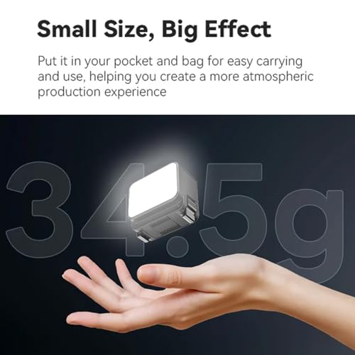 Luz de relleno de cámara portátil con brillo regulable que corrige mala iluminación 6
