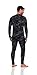 ED HARDY 2 Piece Mens Thermal Underwear Set, Graphic Fleece Lined Long Underwear Mens Base Layer Shirt Long Johns, Winter Inner Pants Top, Spider, XL