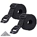 Wisdompro Sleeping Bag Strap, 2 Pack of Heavy Duty Utility Straps for Backpacking, Sleeping Bag Compression, Luggage, Camping, Hiking with Plastic Buckle - 48 inch, Black