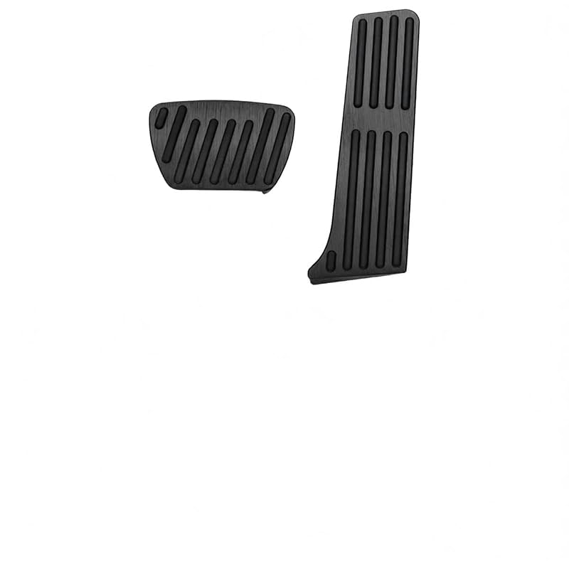 Kit de capas para pedais de acelerador e freio GZJUNFUGJ em alumínio preto para Toyota e Lexus, câmbio automático, 2 peças