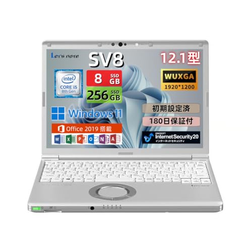 CF-SV8 第8世代i5 8GB SSD128GB Win11 Office Amazon.co.jp: 【整備済み品】ノートパソコン Let`s note CF-SV8 12.1