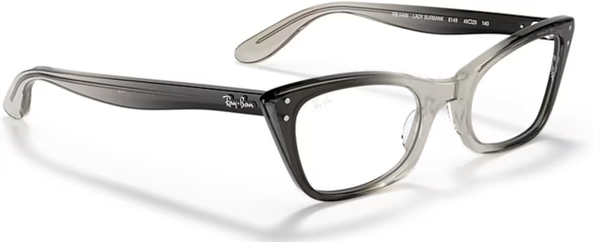 Ray-Ban Women's RX5499 Lady Burbank Cat Eye Prescription Eyewear Frames