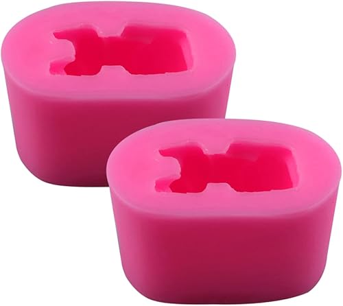 Miniatura 6 de PRETYZOOM 4 moldes de silicona para gomitas, moldes de bloque de hielo, moldes de chocolate, molde de jabón de chocolate, moldes de caramelo de