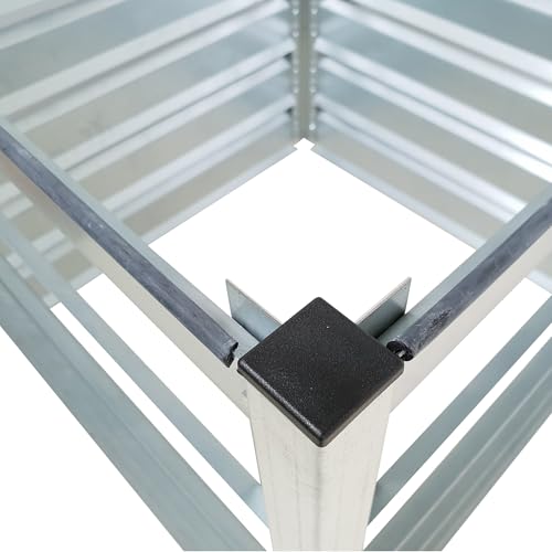 Komposter Metall - Komposter Garten TIMBELA M800-91 x 91 x H85 cm / 704L - Composter