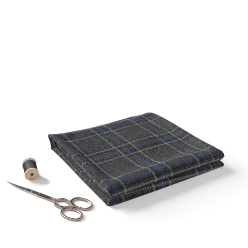 Image of BIGREAMS Unstitched Checkered Suiting Luxury Pants Fabric for Men - 1.5 Meter Pant Piece | Premium Blended Material | Soft Finish | Ideal for Formal Trousers