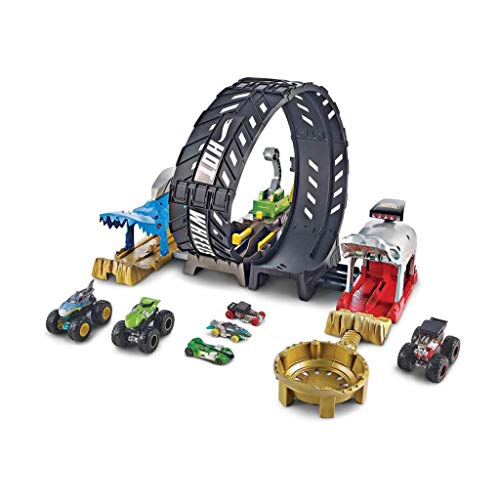 Hot Wheels GKY00 - Monster Trucks Looping Challenge Spielset mit 1 Monster...
