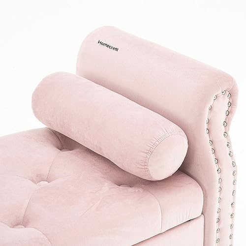 Image of Cleobury Storage Couch Bench Ottoman Bench 2 Seater Sofa Settee for livingroom badroom Office (Pink)