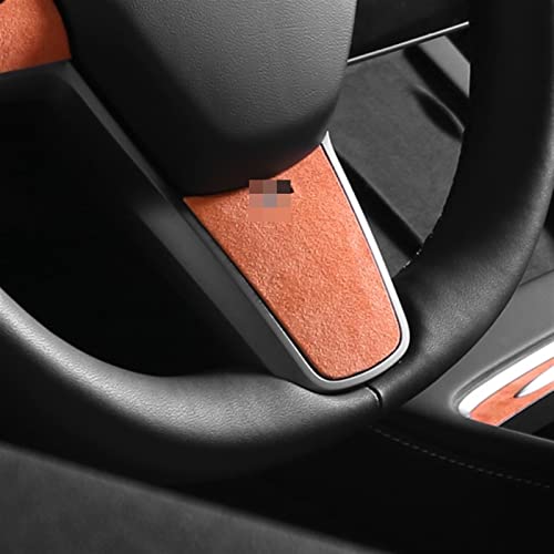 Consola central Tesla Model 3 e Y protector de volante negro para ocultar roces e imperfecciones 5
