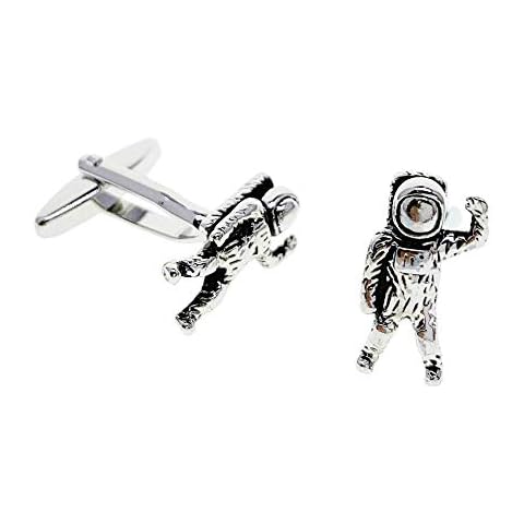 Cuff-Arts Cufflinks for Men Spaceman Alien UFO Cufflinks Men Jewelry with a Gift Box C10431 Cover