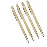VebaCidi Metal Scribe Tool, Set of 4 Pieces, Tungsten Carbide Tip Scriber,Engraved Pen for Glass/Wood/Ceramics/Gold