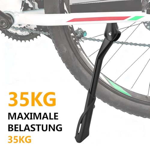 WangLaoWu Fahrradständer 24-29 Zoll, Fahrradständer Mittelständer, Höhenverstellbarer Universal Seitenständer Unterstützung Fahrrad Ständer für Montainbike Ebike Rennrad