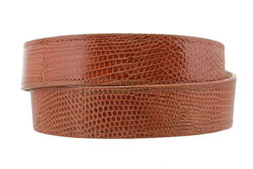 Mens Cognac Western Cowboy Belt Real Teju Lizard Skin Rodeo Buckle3