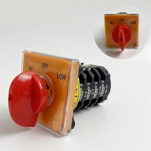 Interrupteur à cames haute performance 20 A 4 pôles pour machine-outil et fraiseuse