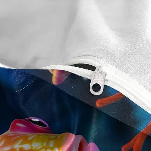 Housse de couette poissons 3D ultra douce en microfibre de qualité supérieure - 8