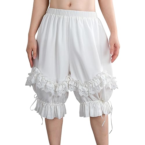 Nuoqi Bloomers For Women Ruffle Bloomers Women Victorian Pantaloons Girls Renaissance Pumpkin Shorts Xxl/3Xl cover