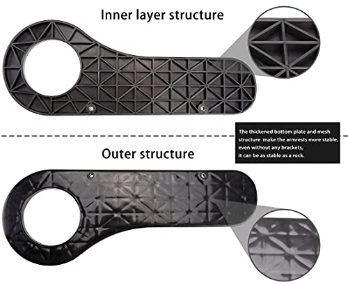 Golf Cart Rear Seat Kit Arm Rest Set With Cup Holder- Beige #TOP5