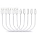 Short Micro USB Cable [5 Pack 8 inches], VOKOO Short Nylon Braided High Speed USB to Micro USB Charging Cables Compatible with Android Device - Silver