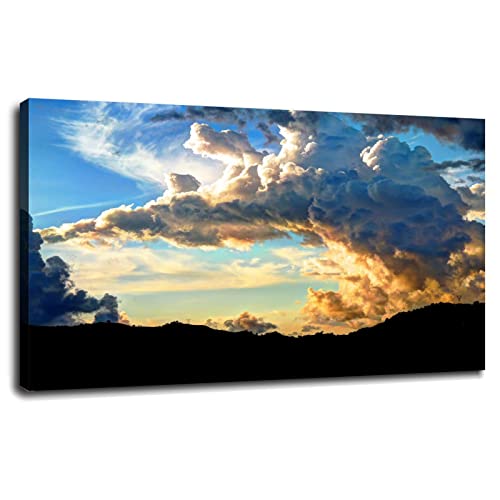 Sunset Clouds Skyscapes Poster Large Poster Canvas Prints Wall Art