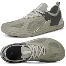 HiGropcore Barefoot Shoes for Men Wide Toe Box Zero Drop Arch Support Minimalist Gym Shoes Fashion Deadlift Cross Training Sneakers